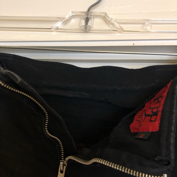 Tripp NYC Plaid Res Black Skirt Goth Zemo Plus Size 20 - Picture 4 of 5